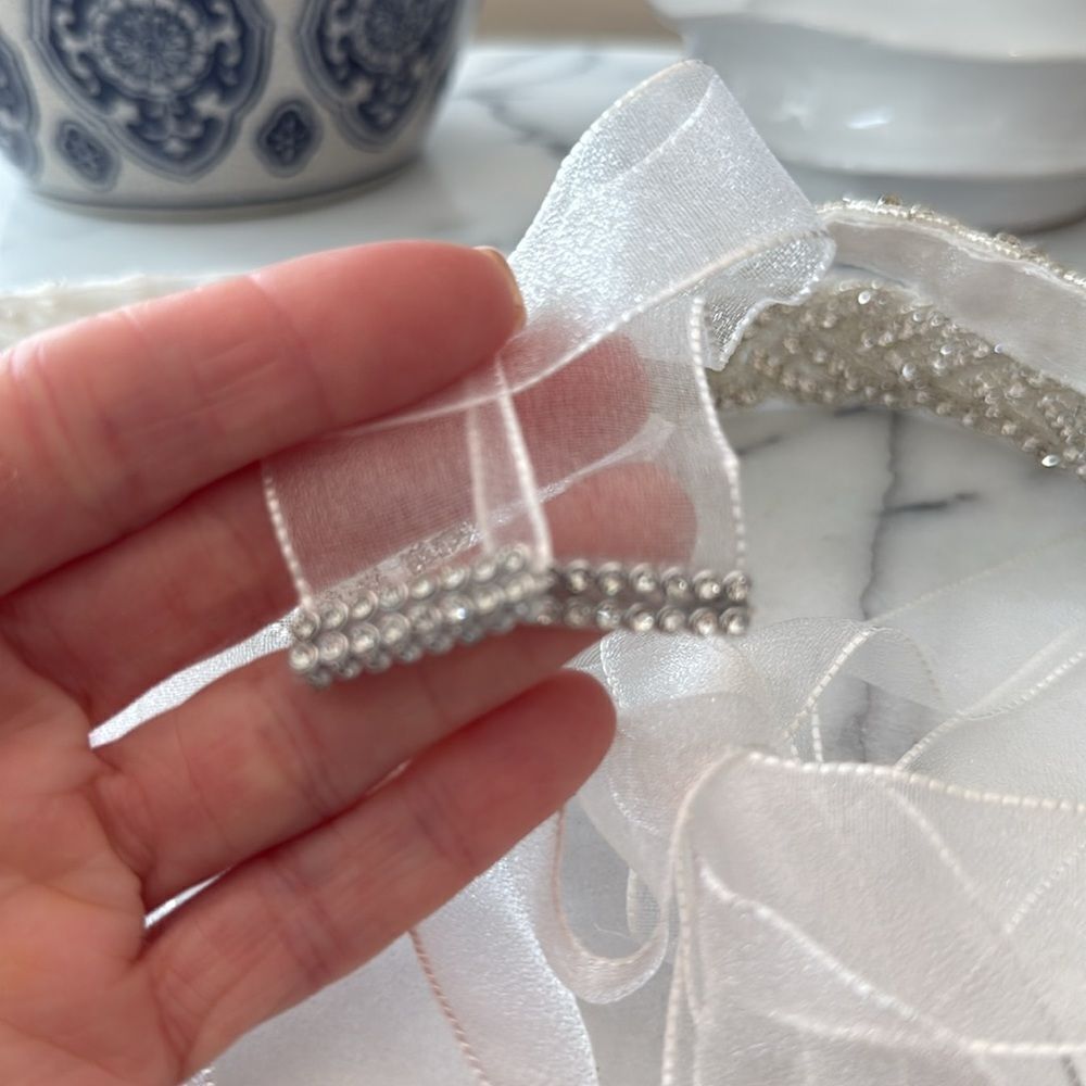 Nina Bridal Crystal Braid Sash - Picture 8 of 9